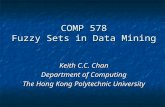 COMP 578 Fuzzy Sets in Data Mining Keith C.C. Chan Department of Computing The Hong Kong Polytechnic University.