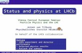 Vienna Seminar, Particle physics and the LHC, 26.11.11 Status and physics at LHCb, Jeroen van Tilburg 1/42 Vienna Central European Seminar Particle Physics.