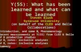 Y(5S): What has been learned and what can be learned Steven Blusk Syracuse University (on behalf of the CLEO and Belle Collaborations)  Introduction,