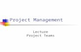Project Management Lecture Project Teams. Overview What happens in teams team lifecycle Team Roles Belbin Motivation Maslow/Herzberg.