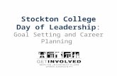 Stockton College Day of Leadership: Goal Setting and Career Planning.
