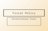 Fiscal Policy Distortionary Taxes. The Data Information on Government Budgets is typically available from Treasury/Finance Ministry. –IMF Government Finance.