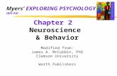 Chapter 2 Neuroscience & Behavior Modified from: James A. McCubbin, PhD Clemson University Worth Publishers Myers’ EXPLORING PSYCHOLOGY (6th Ed)