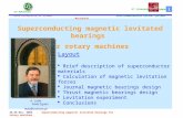 26-29 Nov. 2003 - Superconducting magnetic levitated bearings for rotary machines Superconducting magnetic levitated bearings for rotary machines 5 th