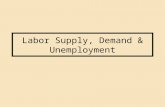 Labor Supply, Demand & Unemployment. Mid-term Exam Tuesday, October 12 th 9AM Lecture Theater E Semi-open Book (Bring 1 A4 size paper with handwritten.