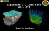 Exploring 3-D Data Sets With GIS Damion Knudsen. Background BS in Geology Minor in Chemistry Pursuing MS Advisor Dr. Bernhardt Saini-Eidukat, Chairman.