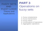 PART 3 Operations on fuzzy sets 1. Fuzzy complements 2. Fuzzy intersections 3. Fuzzy unions 4. Combinations of operations 5. Aggregation operations FUZZY