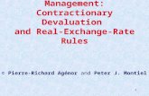 1 Chapter 8 Exchange-Rate Management: Contractionary Devaluation and Real-Exchange-Rate Rules © Pierre-Richard Agénor and Peter J. Montiel.