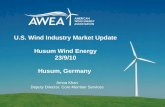 U.S. Wind Industry Market Update Husum Wind Energy 23/9/10 Husum, Germany Amna Khan Deputy Director, Core Member Services.