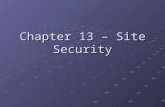 Chapter 13 – Site Security. Internet Information Server ASP.NET Applications.NET Framework Windows NT/2000 Operating System Forms Passport Windows Certificates.
