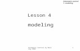 Automatic Control by Meiling CHEN1 Lesson 4 modeling Automatic control 1. modeling.