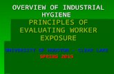 OVERVIEW OF INDUSTRIAL HYGIENE PRINCIPLES OF EVALUATING WORKER EXPOSURE UNIVERSITY OF HOUSTON - CLEAR LAKE SPRING 2015.