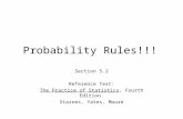 Probability Rules!!! Section 5.2 Reference Text: The Practice of Statistics, Fourth Edition. Starnes, Yates, Moore.