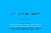 7 th Grade Math Week of 10/20/14 Information from : //net.cmsdnet.net/schools/math/sld005.htm .