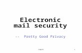 CS@UTC1 Electronic mail security -- Pretty Good Privacy.