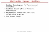 Training course: boundary layer II Similarity theory: Outline Goals, Buckingham Pi Theorem and examples Surface layer (Monin Obukhov) similarity Asymptotic