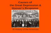 Causes of the Great Depression & Hoover’s Response IB History of the Americas.