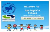 Welcome to Springdale School 2012 Fairfield County Academic Gain Award Winner.