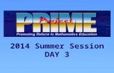 2014 Summer Session DAY 3. 3 DAY GOALS Planning: Writing assessments and choosing a 3 Act Task Create a 3 Act Task.