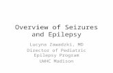 Overview of Seizures and Epilepsy Lucyna Zawadzki, MD Director of Pediatric Epilepsy Program UWHC Madison.