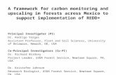 A framework for carbon monitoring and upscaling in forests across Mexico to support implementation of REDD+ Principal Investigator (PI) Dr. Rodrigo Vargas.