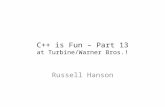 C++ is Fun – Part 13 at Turbine/Warner Bros.! Russell Hanson.