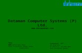 Dataman Computer Systems (P) Ltd.  25/16, Karachi Khana, Kanpur Phones: 91-512-2317191, 2376505, 2370430, 2370431,3292334 Head Off :