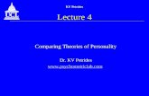 KV Petrides Lecture 4 Comparing Theories of Personality Dr. KV Petrides .