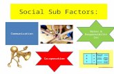 Social Sub Factors: Communication Roles & Responsibilities Co-operation.