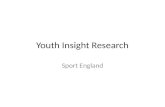 Youth Insight Research Sport England. Creating a sporting habit for life Identifying target audiences 2.