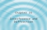 Chapter 16 Interference and Diffraction. 16.1 - Interference Objectives: Describe how light waves interfere with each other to produce bright and dark.