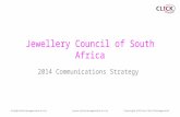 Jewellery Council of South Africa 2014 Communications Strategy.