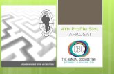 4th Profile Slot AFROSAI. Summary Few words on AFROSAI Some Success Stories:  Learning by doing through cooperative Audits  CREFIAF Gender Strategy.