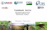 Farmbook Suite Developing Agricultural Advisory Services For Smallholder Farmers Shaun Ferris.