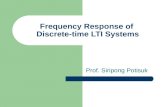 Frequency Response of Discrete-time LTI Systems Prof. Siripong Potisuk.
