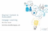 1 Digital Content & Assessment Cengage Learning Matthew Keown matthew.keown@cengage.com.