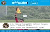 Offsides (11) U.S. Soccer Federation Referee Program Grade 9 Referee Course Small Sided and Recreational Youth Training.