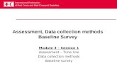 Assessment, Data collection methods Baseline Survey Module 3 – Session 1 Assessment – Time line Data collection methods Baseline survey.