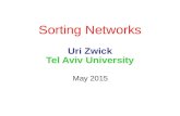 Sorting Networks Uri Zwick Tel Aviv University May 2015.