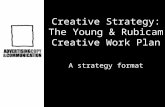 Creative Strategy: The Young & Rubicam Creative Work Plan A strategy format.