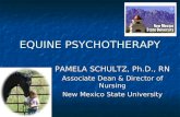 EQUINE PSYCHOTHERAPY PAMELA SCHULTZ, Ph.D., RN Associate Dean & Director of Nursing New Mexico State University.