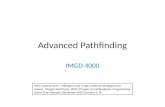 Advanced Pathfinding IMGD 4000 With material from: Millington and Funge, Artificial Intelligence for Games, Morgan Kaufmann 2009 (Chapter 4) and Buckland,