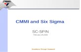 Excellence Through Teamwork CMMI and Six Sigma SC-SPIN February 28,2008.