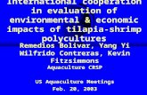 International cooperation in evaluation of environmental & economic impacts of tilapia- shrimp polycultures Remedios Bolivar, Yang Yi Wilfrido Contreras,