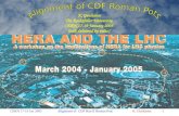 CERN 17-19 Jan 2005Alignment of CDF Run II Roman Pots K. Goulianos1 HERA and the LHC K. Goulianos The Rockefeller University CERN 17-19 January 2005 (talk.