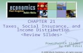 CHAPTER 21 Taxes, Social Insurance, and Income Distribution PowerPoint® Slides by Can Erbil © 2004 Worth Publishers, all rights reserved.