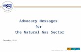 Advocacy Messages for the Natural Gas Sector November 2010.
