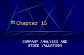 Chapter 15 COMPANY ANALYSIS AND STOCK VALUATION. Chapter 15 Questions Why is it important to differentiate between company analysis and stock analysis?