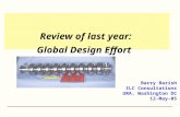 Review of last year: Global Design Effort Barry Barish ILC Consultations URA, Washington DC 12-May-05.