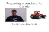 Preparing a seedbed for Canola By: Nicholas Dee Scott.